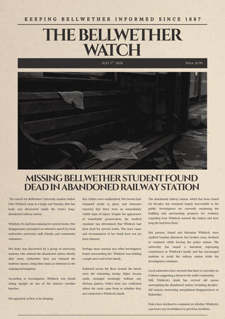 News report where Amber's death was announced. News report where Amber's death was announced.